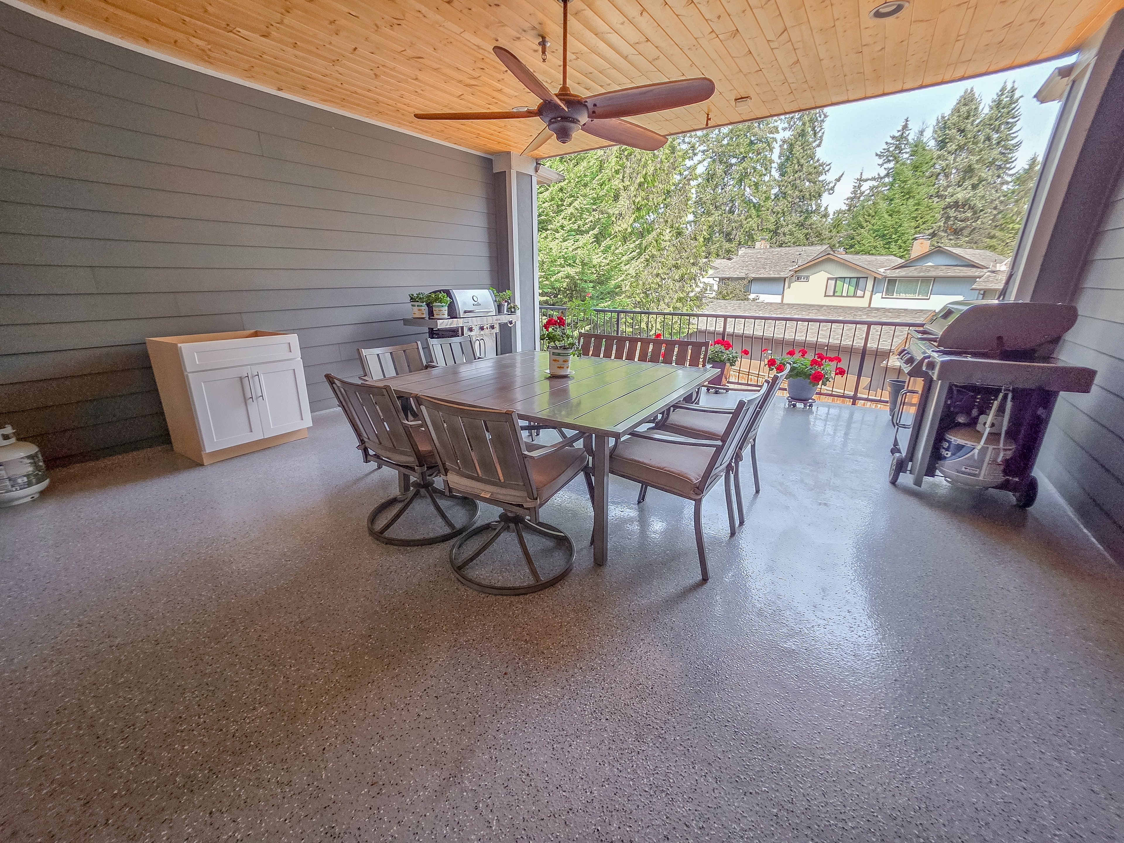 Outdoor patio and garden